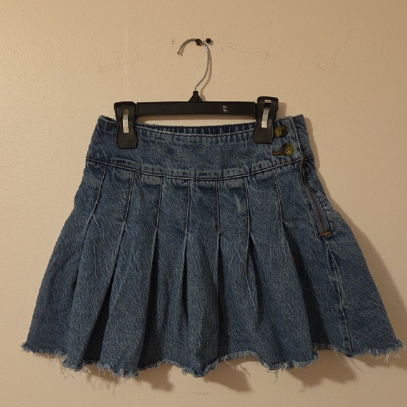 We The Free Blue Denim Skirt - Picture 3 of 8